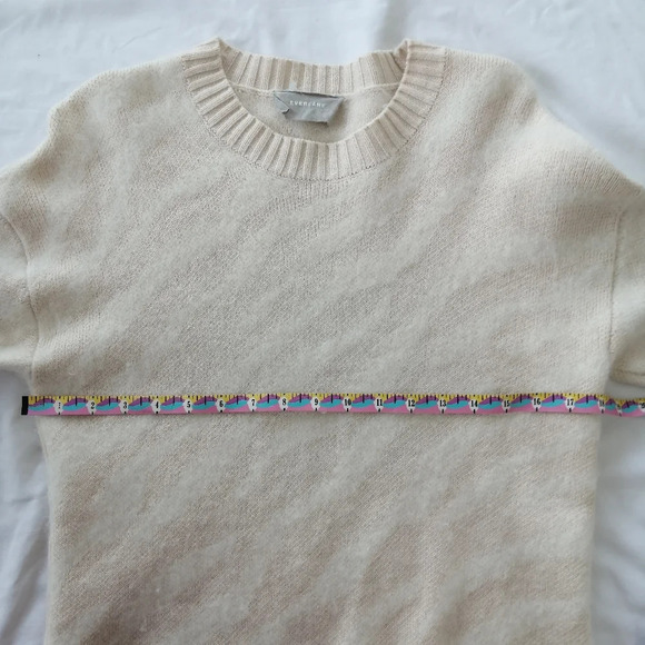 Everlane The Alpaca Tiger Jacquard Crewneck Sweater Wool Alpaca Blend Small - Picture 14 of 16